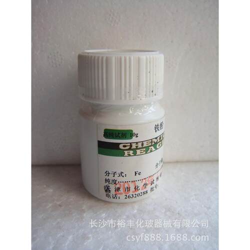 铁粉 高纯 99.99% 4N10g/瓶 天津研究所 CAS：7439-89-6