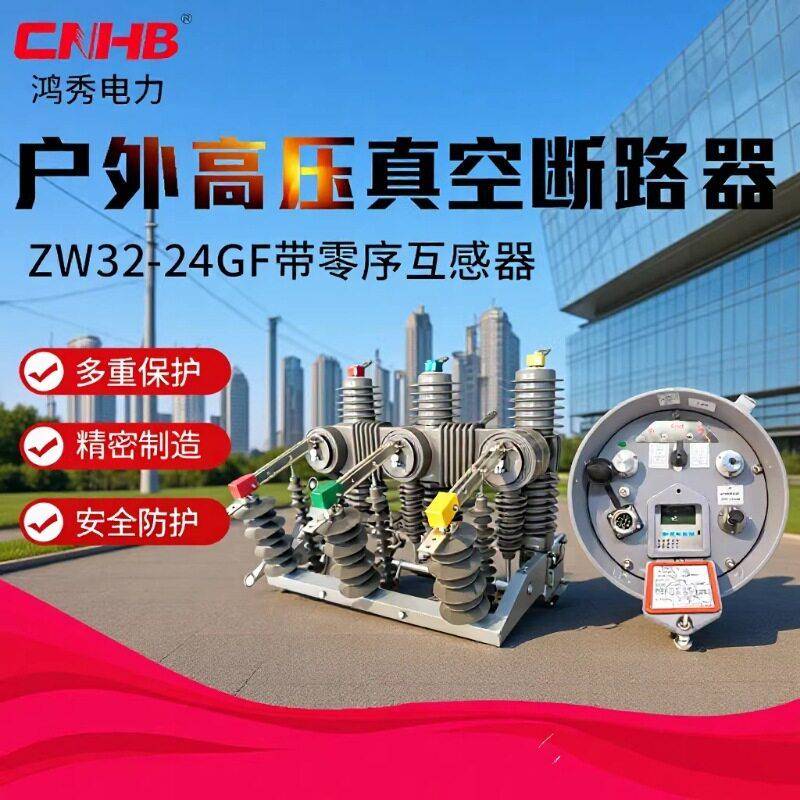 智能型ZW32-24FG压真空断路器带隔离刀闸安全联锁