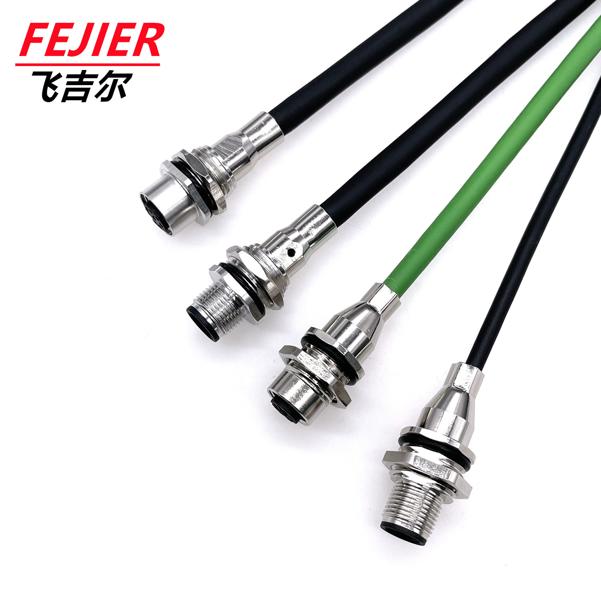 M12以太网板端连接器CAT5E
