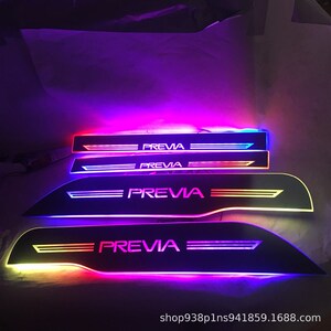 普瑞维亚  PREVIA 大霸s王 ACR50门槛条流光动态LED灯迎宾踏板改