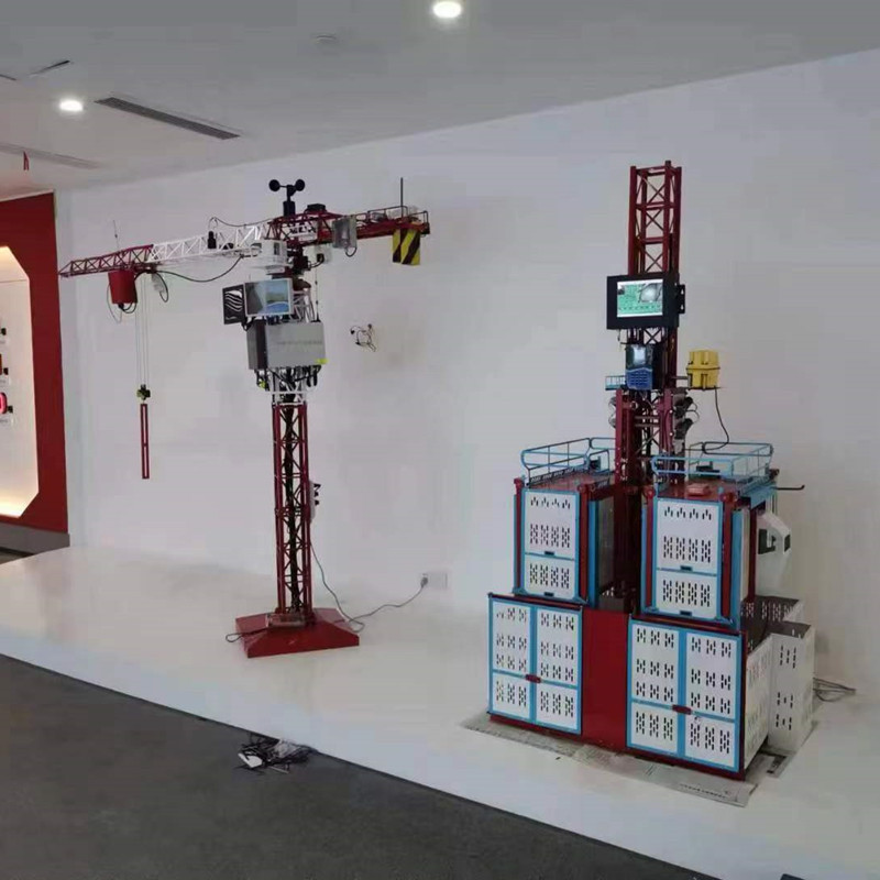 智慧工地 升降机模型 拓兴 展厅模拟仿真金属施工升降机模型