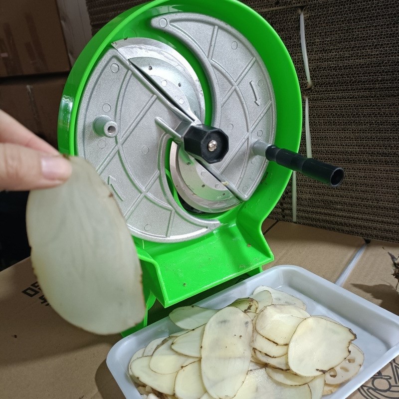 商用莲藕土豆片切片机手摇薯片F机器蔬菜奶茶店柠檬切片器