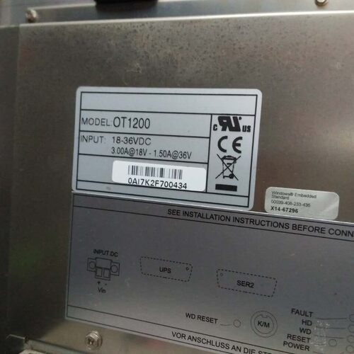 ASEM摸摸屏  OT1200   18-36VDC