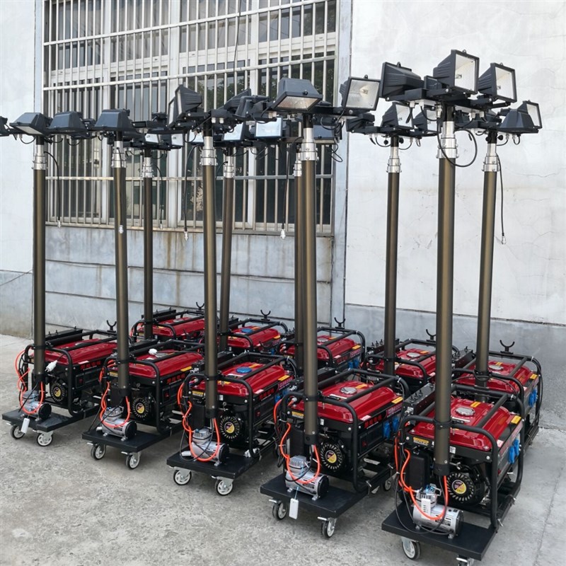 户外FW6110移动照明灯车LED遥控升降工作灯汽柴油升降月球灯