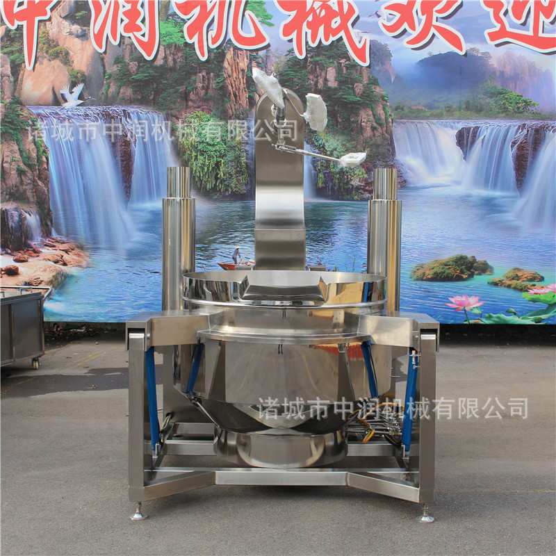 中润青稞面油茶面搅拌炒锅 面粉炒锅 全自动炒干面粉酥油茶机器