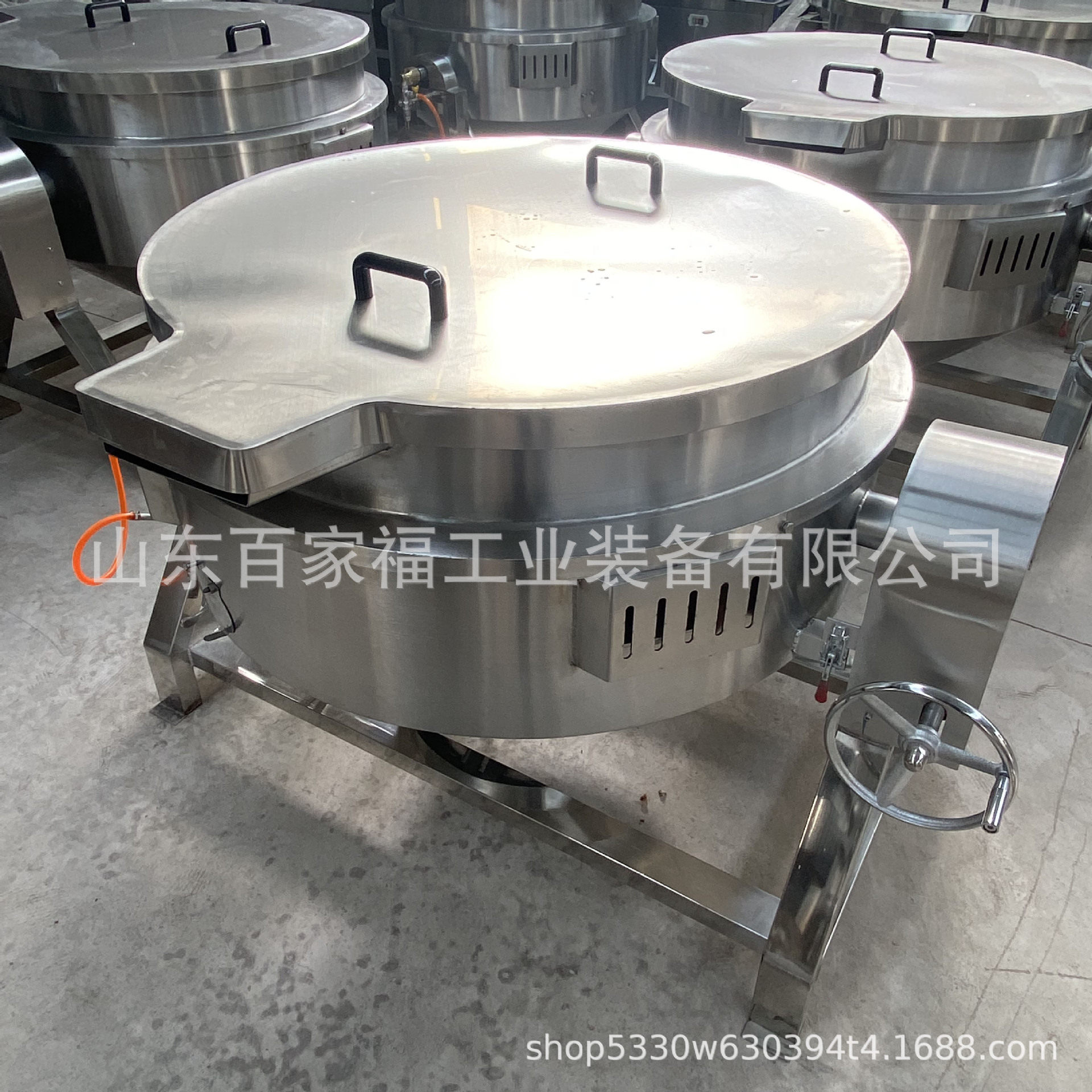 大型卤熟食鸭货卤煮锅不锈钢酒店熬粥锅商用电加热熬糖化糖夹层锅