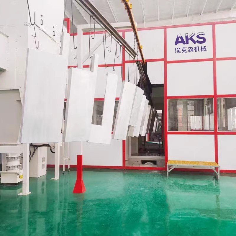 东莞涂装流水线喷塑设备固化炉全套静电喷塑烤箱悬挂式高温烤漆房