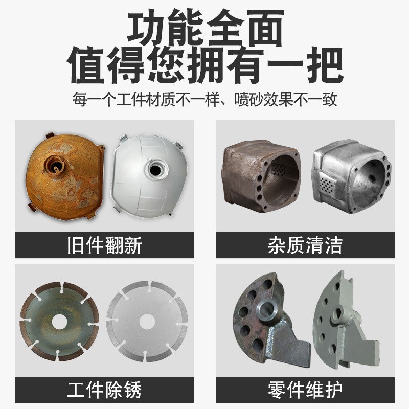 打砂枪气动喷砂枪小型喷砂机自吸B式玻璃高压喷沙机翻新除锈除杂