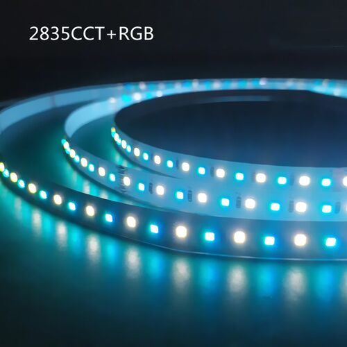 2835RGBW五合一灯条DC2B4V12MM板宽5线程七彩变色灯带
