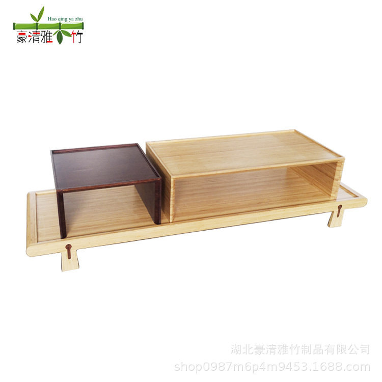 立豪竹家具厂加工中式竹茶几竹制组合茶几竹木茶几竹桌几套装茶几