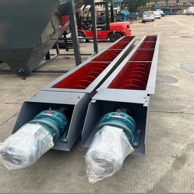 无轴螺旋输送机厂家u型污泥输送机WLS加工蛟龙螺旋输送设备不锈钢