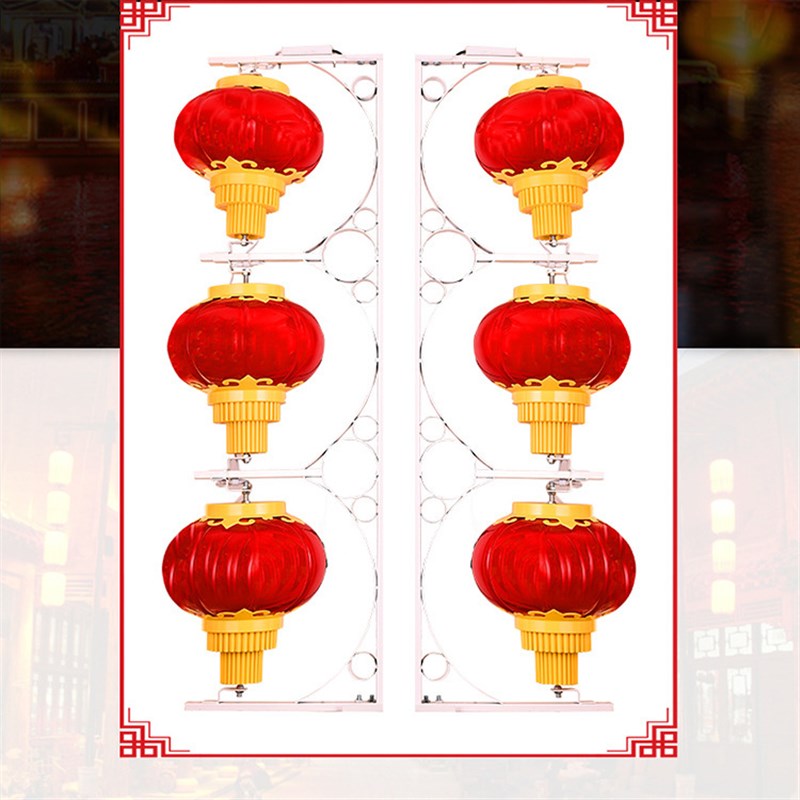 灯笼串 LED亚克力灯笼串 户外防水LED发光大灯笼直销