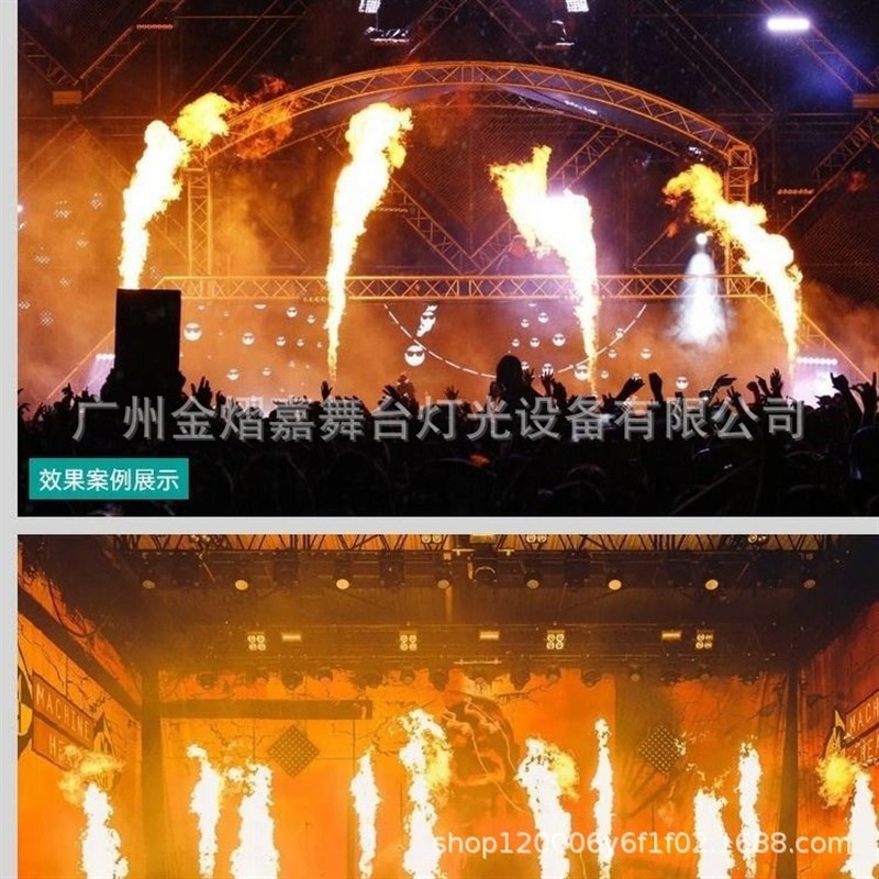 舞台喷火机单头双头三头p真火焰机DMX512彩色火焰机喷火柱机300W