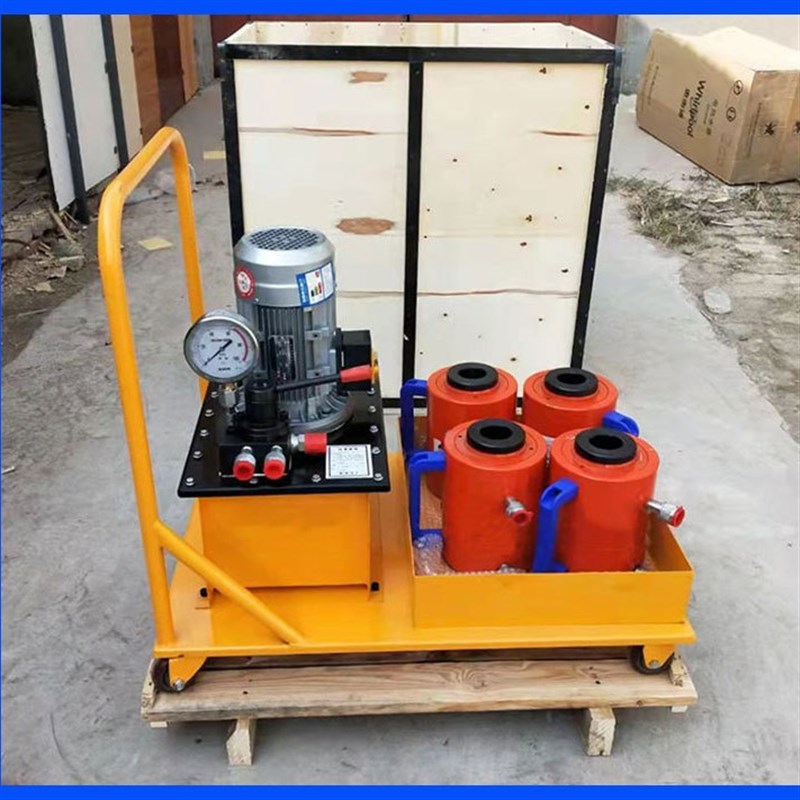 换热器拆装板手 电动液压双作用空心油缸 板换夹紧器现货秒发