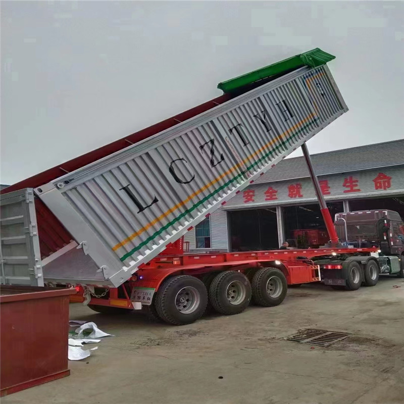 自卸后翻运输半挂车 重型后翻运输半挂车 出口后翻运输半挂车