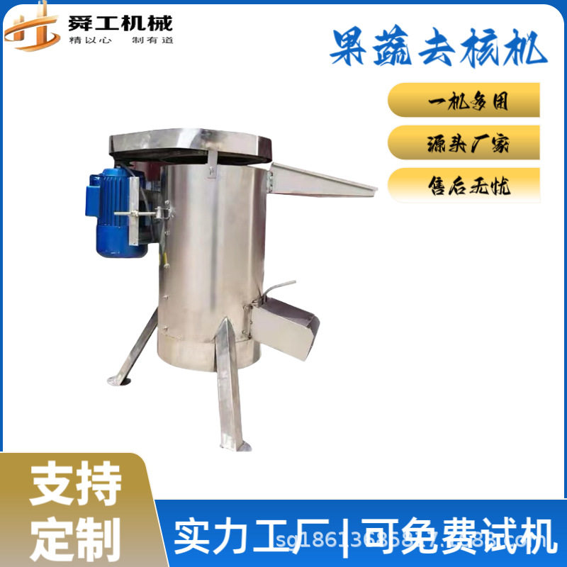 工业型水果去核机 快速不锈钢龙眼荔枝脱核 舜工全自动果核粉碎机