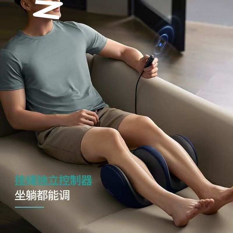 新款全功能腿部按摩器足底揉捏家用热敷足疗机一件包邮