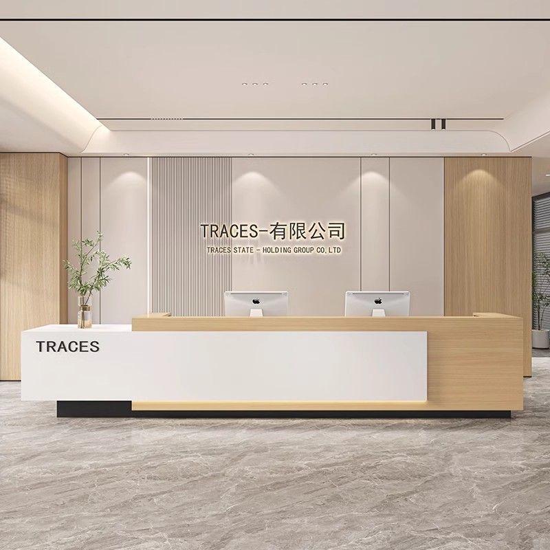 盛极能简约现代烤漆收银台
