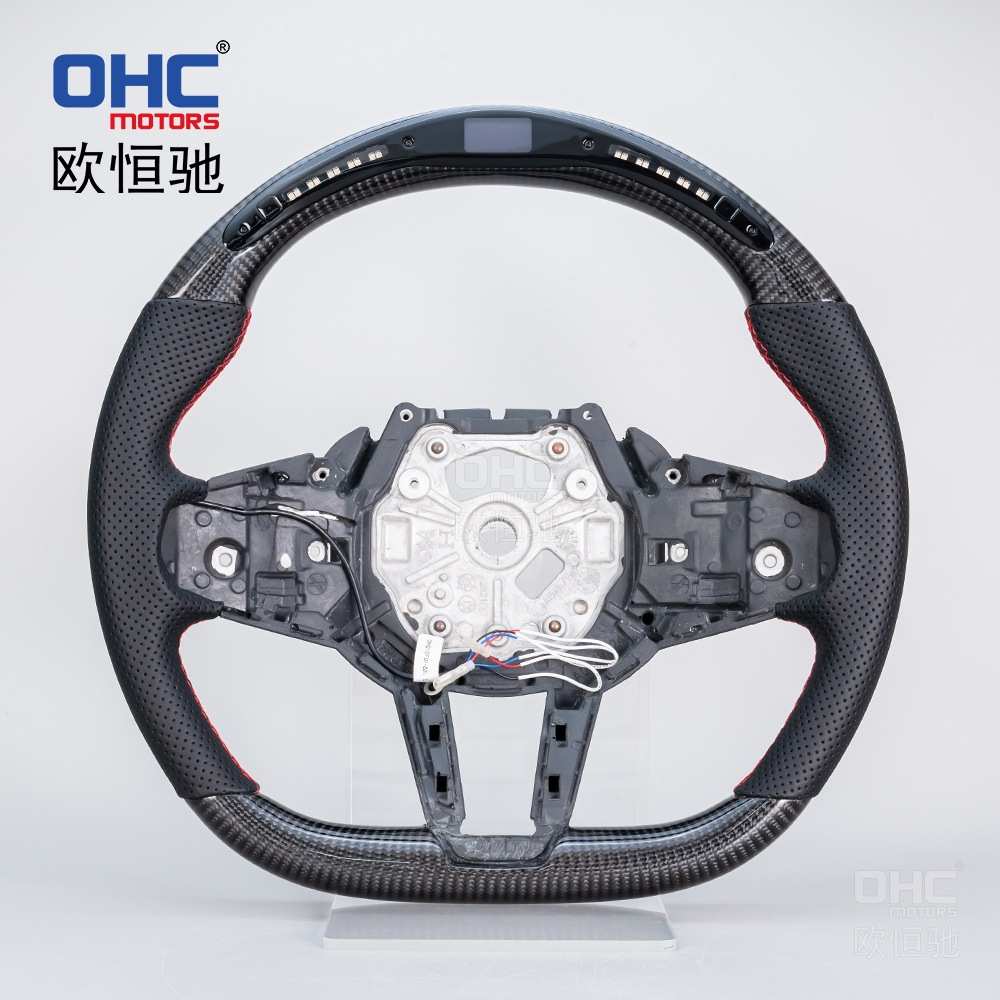 适用于24-25款BMW宝马G底盘CS转向盘改装碳纤维LED智能汽车方向盘