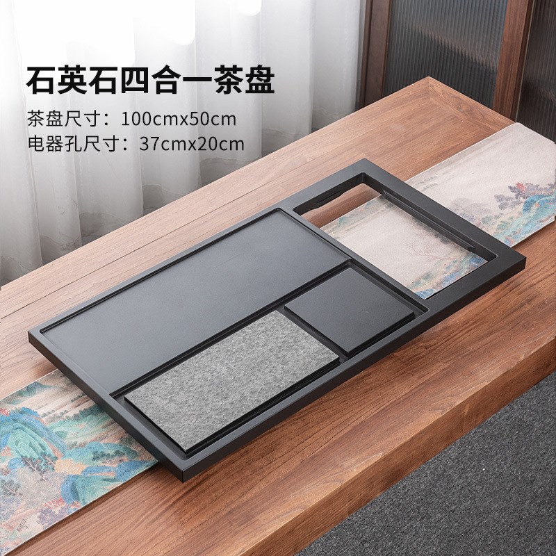 乌金石茶盘新款家k用茶具套装轻奢全自动上水烧水壶一体式带电磁