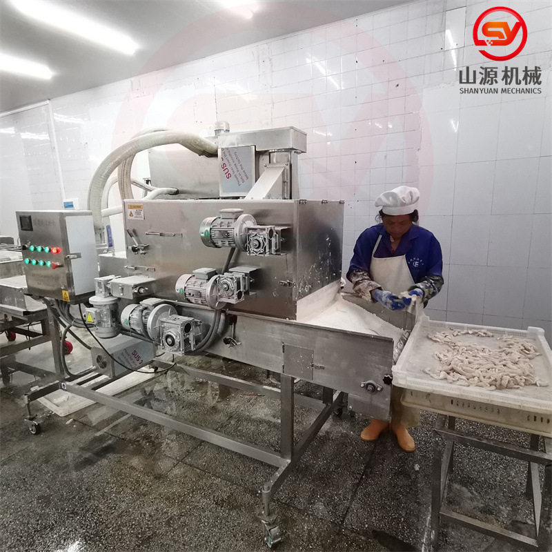 商用平铺锅包肉上粉裹糊机