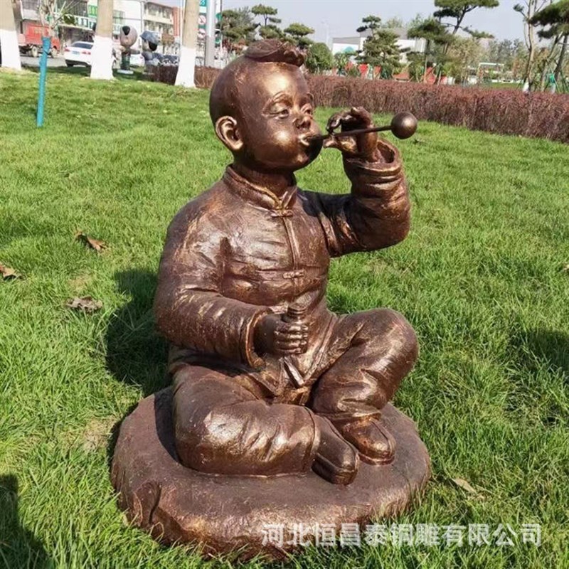 户外读书人人物铸铜雕塑公园园林H景观草坪铸铜人像落地摆件