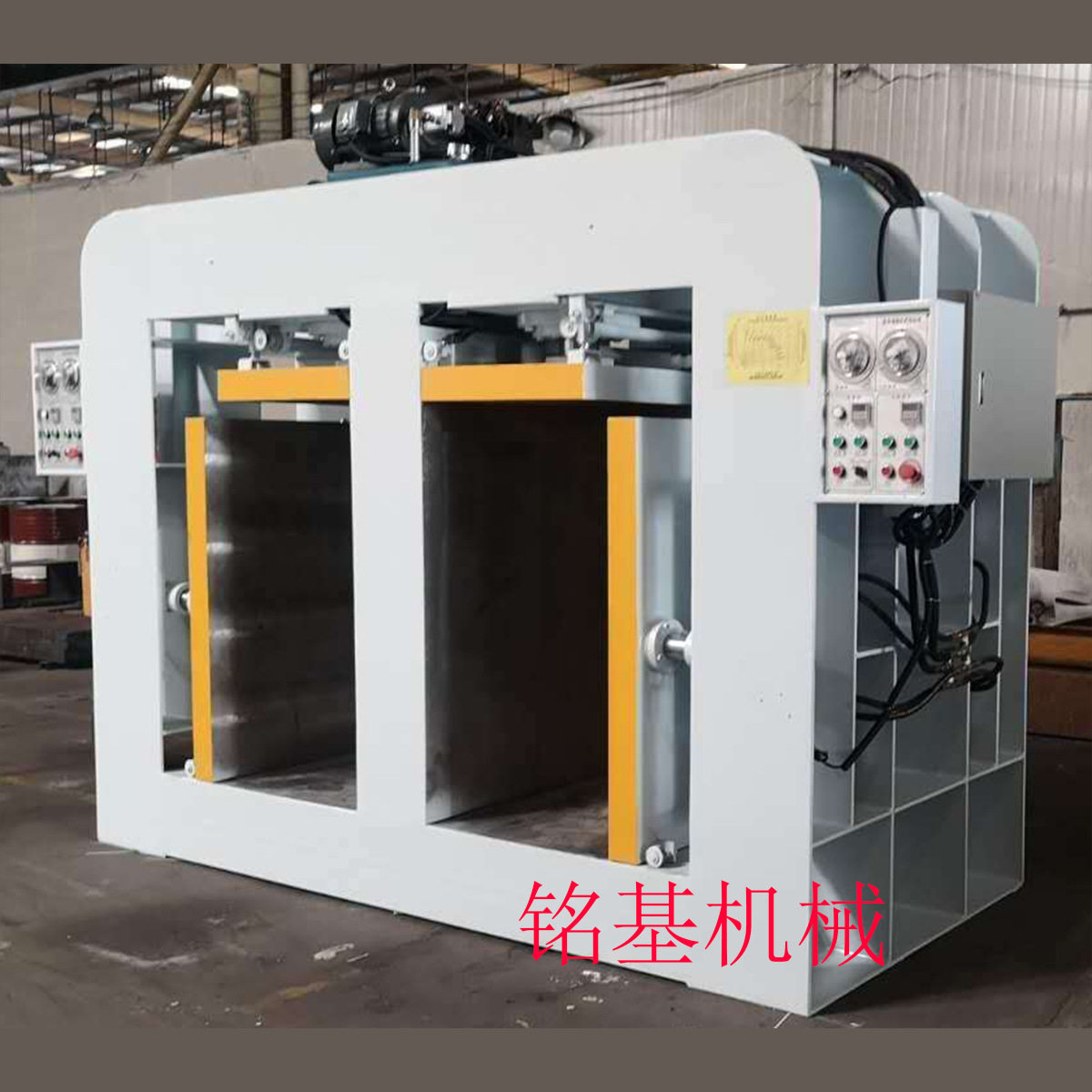 铭基机械100吨巴沙木冷压机