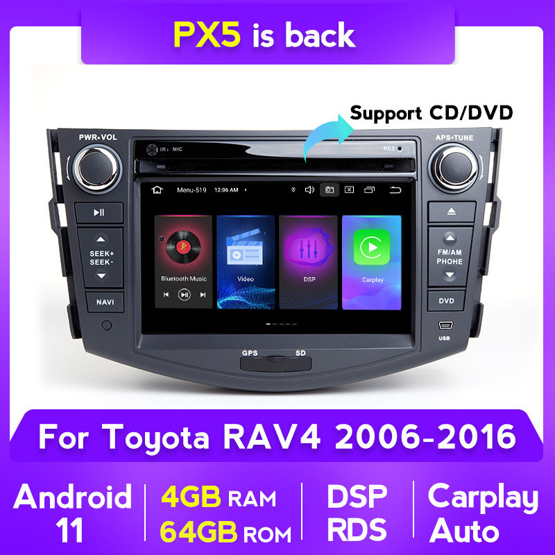 丰田RAV4安卓大屏导航4+64G