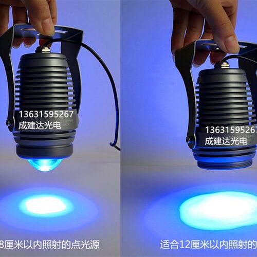100W光效眼V-LED紫高线胶水固化灯 外能量点光源灯 聚光灯 鱼U灯