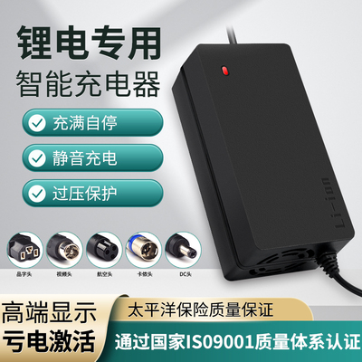 电锂池电动车充电器48V36V60V24V2A72V10平电车锂离子哈雷A衡车