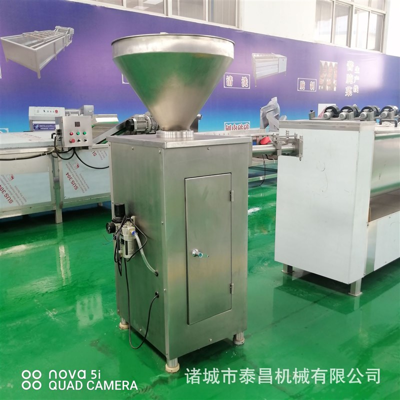 红肠自动定量扭结灌m肠机生物蛋白肠衣灌肠扭结机香肠猪肠衣填充