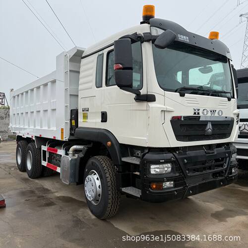 跨境出口TX400马力潍柴发动机375重汽豪沃后八轮6X4工程自卸车