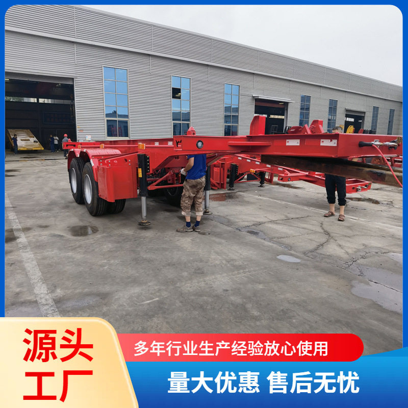 集装箱式后翻半挂车厂家 加工后翻自卸半挂车 砂石运输立翻自卸车