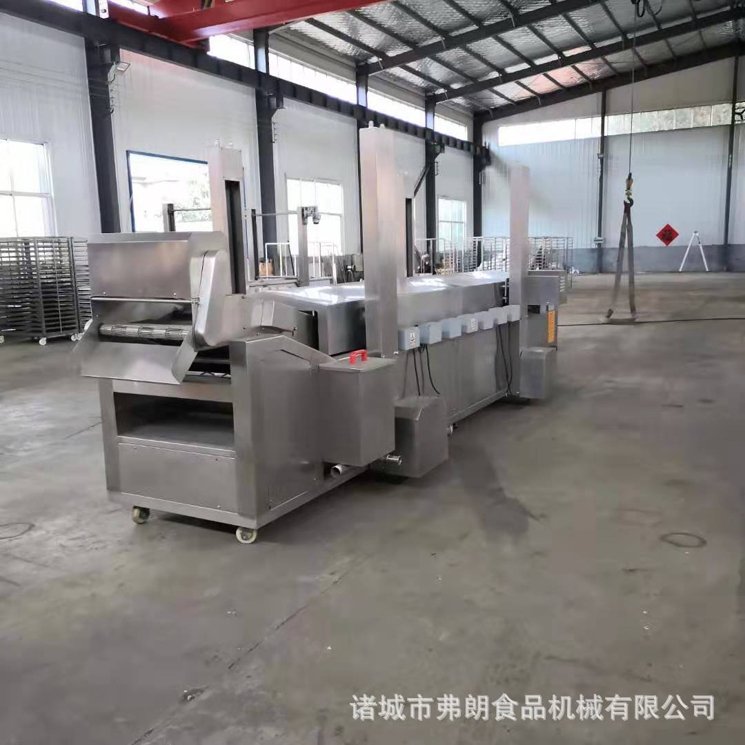 脆皮春卷油炸流水线 深海鳕鱼上浆上粉油炸流水线 薯条油炸流水线