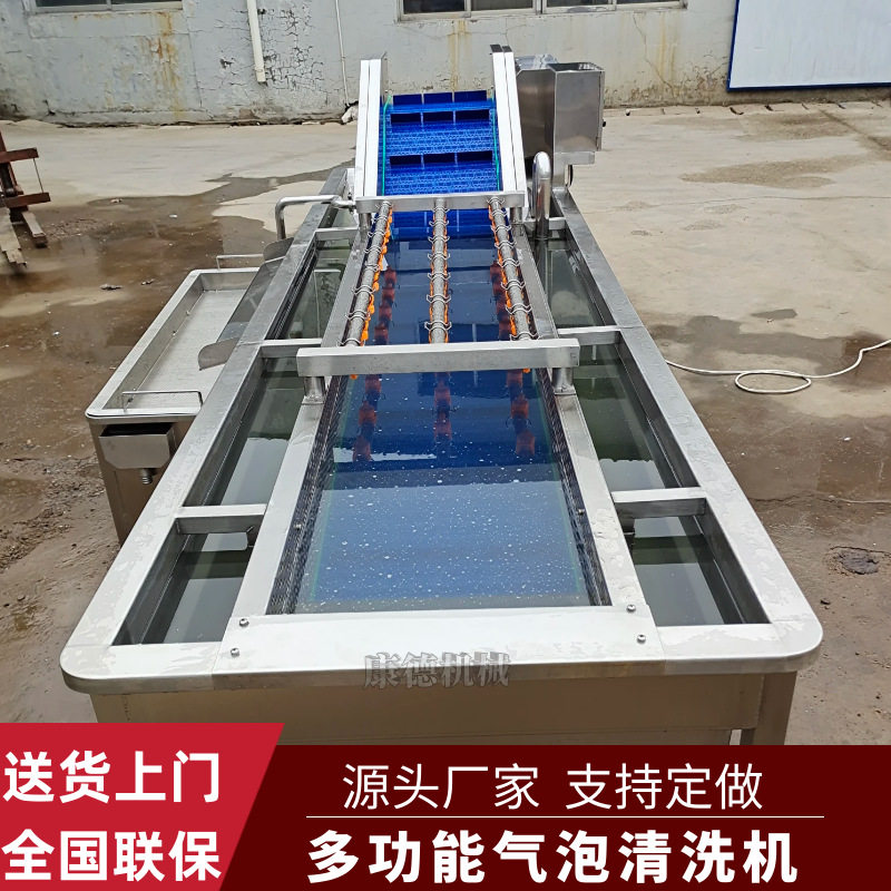 全自动海参气泡清洗机 水果干烘干清洗设备 梅菜去泥沙鼓泡清洗机