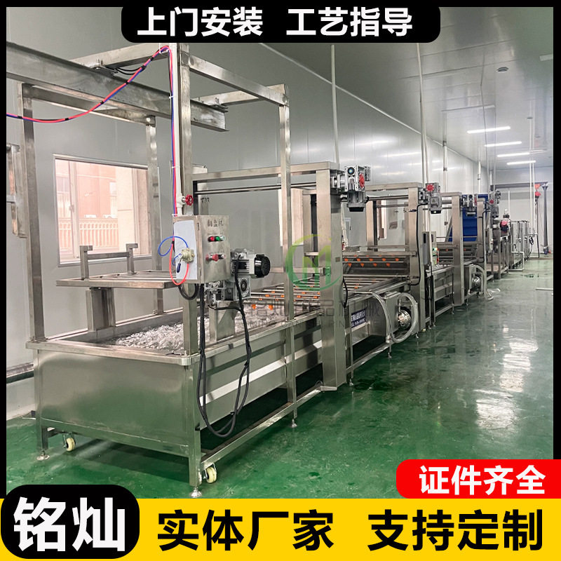 果蔬气泡喷淋去油清洗线