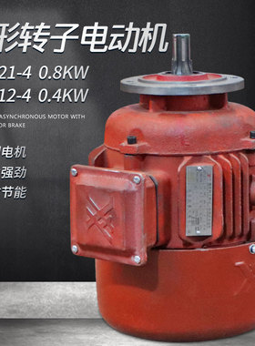 锥形转子制动三相异步电动机ZDY8-1240.1KW运行电机0.4KW