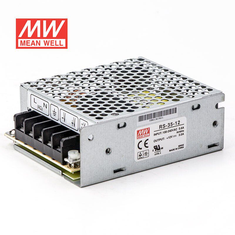 明纬RS-35-12 开关电源直流DC稳压变压器监控(35W左右) 12V3A输出