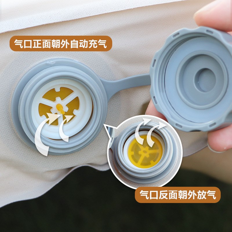 新款野营露营春亚纺睡垫单人充气垫脚踩式充气垫户外防潮充气床垫