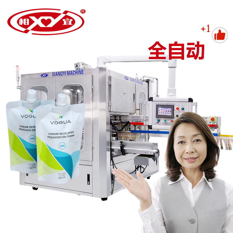 葡萄汁自立袋全自动灌旋一体机