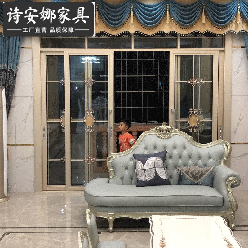 欧式贵妃椅客厅组合转角踏奢华单人沙发床主卧美人榻简欧左右躺椅
