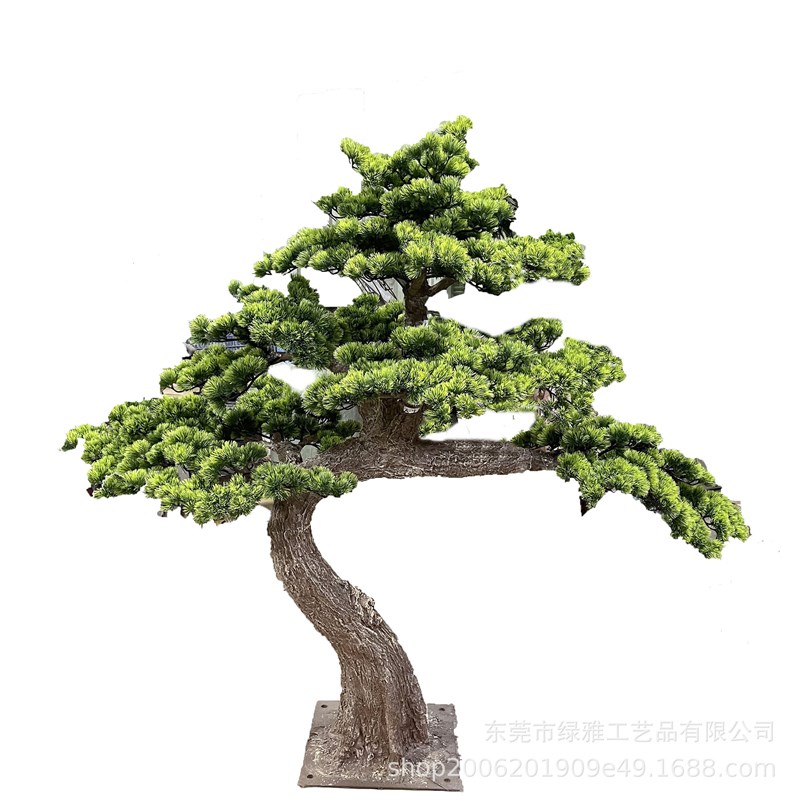 仿真迎客b松仿真美人松树大型室内外装饰造景假树玻璃钢假松树
