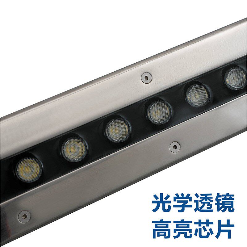 LED地埋灯条形 18W24W36W 户外防水水底地埋灯泳池喷泉七彩外控