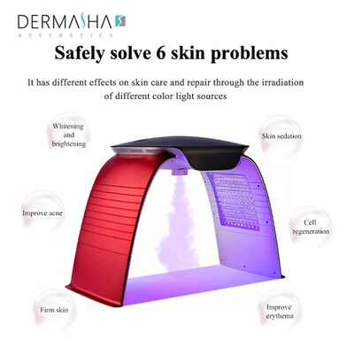 new pdt led red light therapy machine skin care with oxygen