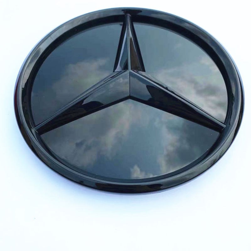 奔驰GLA CLA C GLC GLE GLSB W213E级205改装立体镜面车标中网大