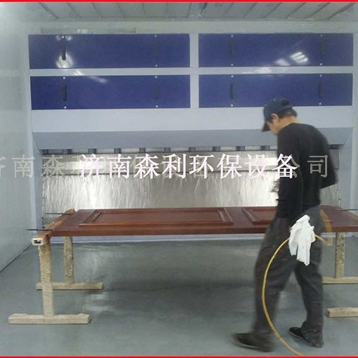 无泵水幕喷漆室无泵水帘柜喷漆废气处理水帘喷漆柜水帘机厂家