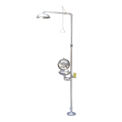 添盾  TD-EYW020W  ABS涂层带大踏板复合式紧急喷淋洗眼器