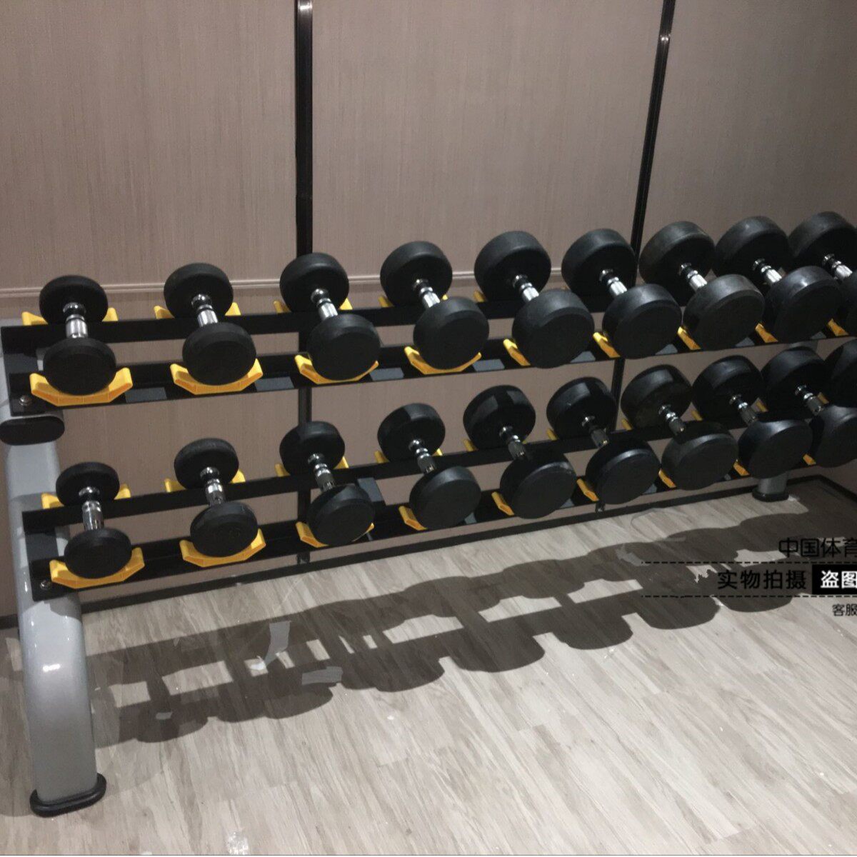 军霞JX-825商用双层哑铃架健身房健身器材哑铃置放架摆放架