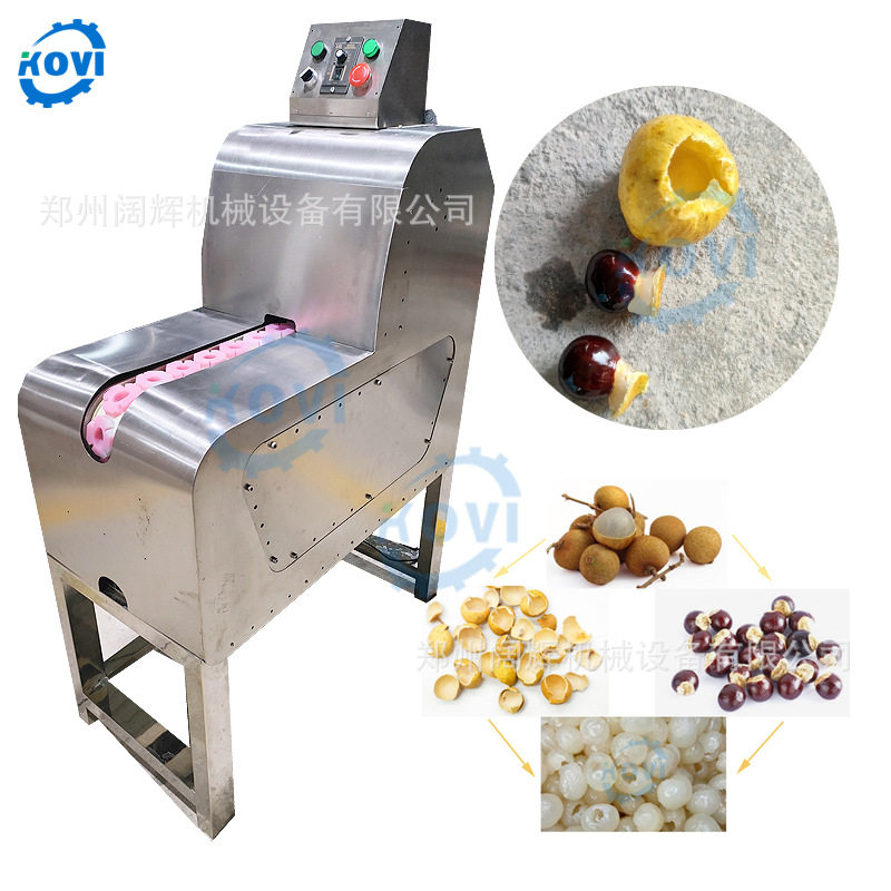全自动龙眼去核去皮机 鲜龙眼去皮两用设备 桂圆去核机