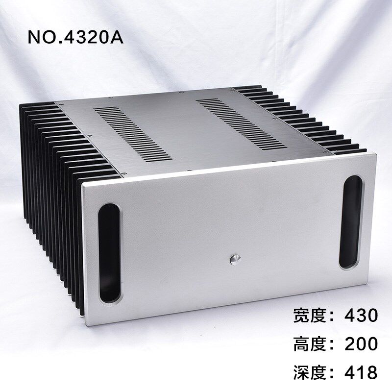 两侧散热器的大甲类功放机箱 4320 后级机箱 甲类纯后级机箱